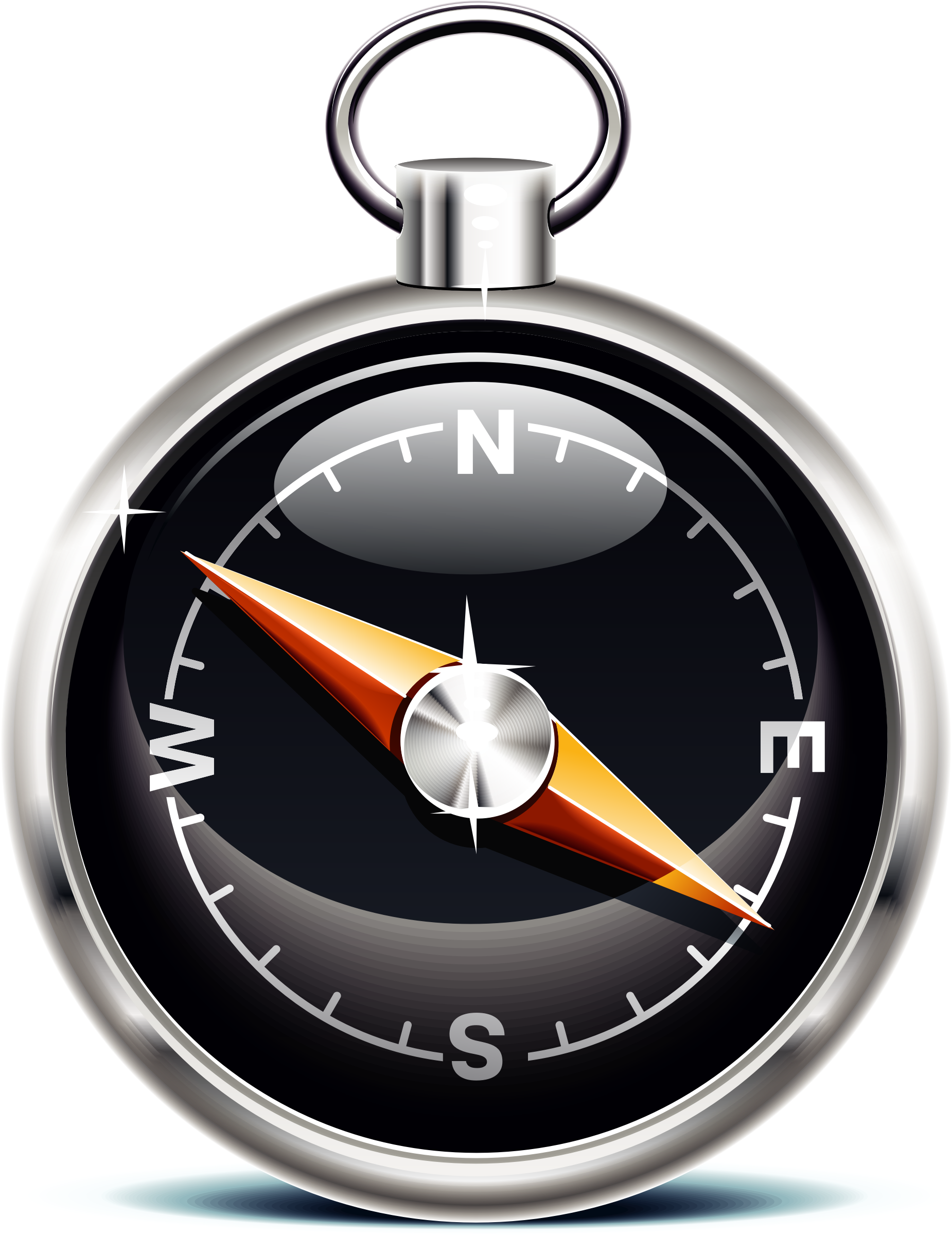 Compass Camping Computer Icons Drawing Download - Public Domain 3d Compass (578x750), Png Download