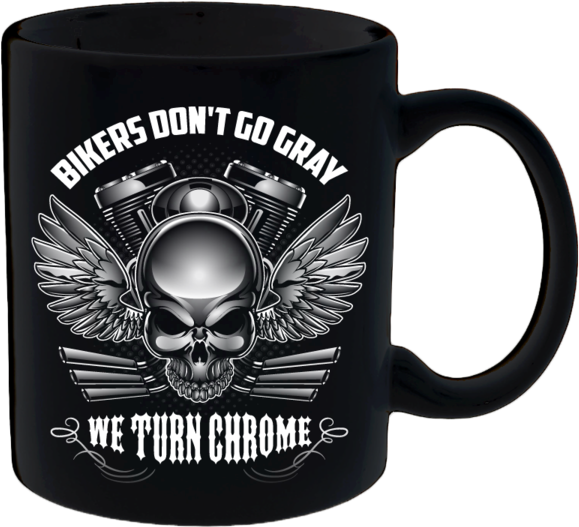 Bikers Don't Go Gray We Turn Chrome - Bikers Don T Go Grey We Turn Chrome (600x600), Png Download