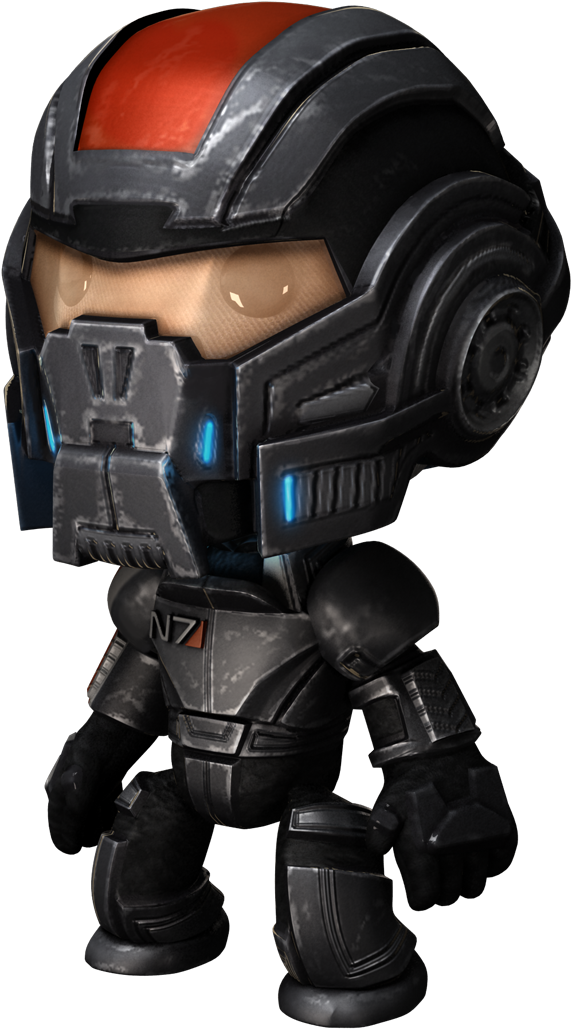 10 57 59 182 Shepard Perspective - Little Big Planet Skin (1200x1200), Png Download