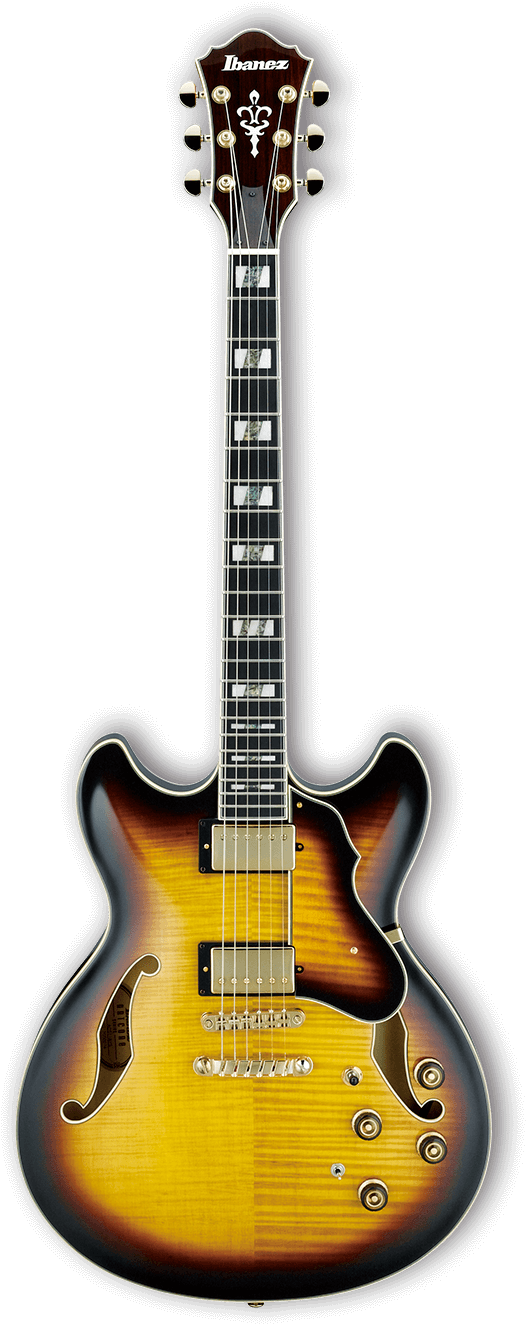 Ibanez As153 Hollow Body Electric Guitar - Ibanez As153 Artstar Semi-hollowbody Electric Guitar (549x1340), Png Download