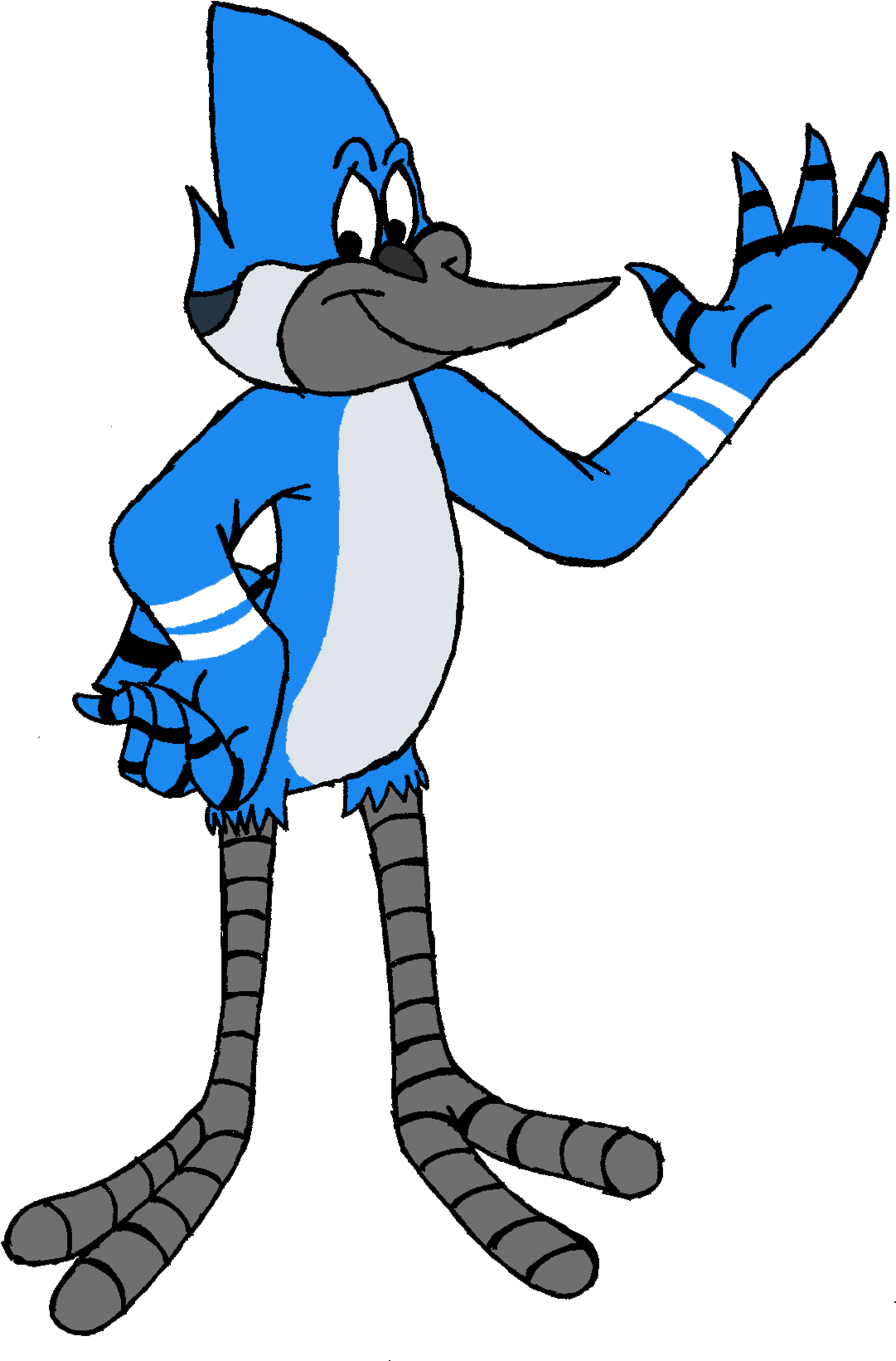 Mordecai In Looney Tunes Art Style - Looney Tunes Art Style (1156x1685), Png Download