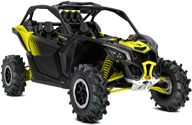 2018 Can-am Maverick X3 X Mr Turbo Carbon Black/sunburst - 2019 Can Am X3 (661x479), Png Download