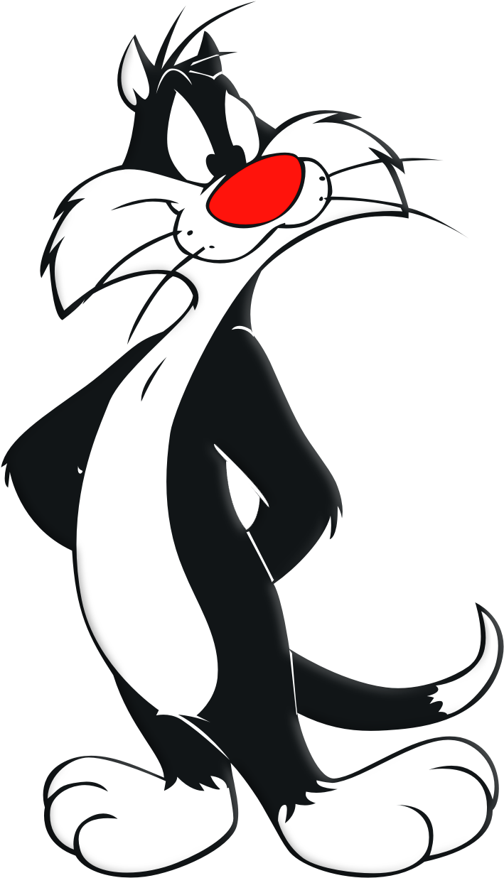 Фотки Looney Tunes Characters, Looney Tunes Cartoons, - Sylvester Cat (727x1257), Png Download