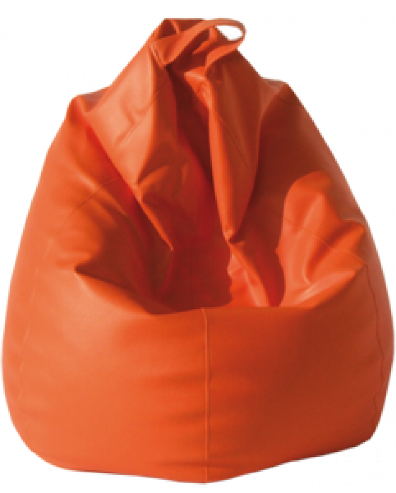 Pouf En Forma De Pera De Color Naranja - Tuffet (800x996), Png Download