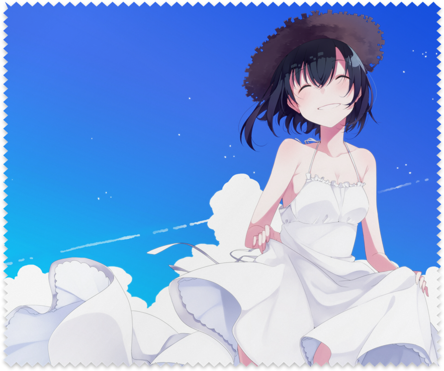 夏の終わり【メガネ拭き】 - Amaon - Booth（同人誌通販・ダウンロード） - Cartoon (1024x1024), Png Download