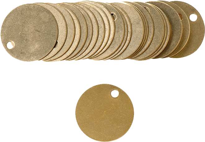 Brady Blank Metal Valve Tag Range - Tag Blank Rnd 1 1/2" (800x800), Png Download