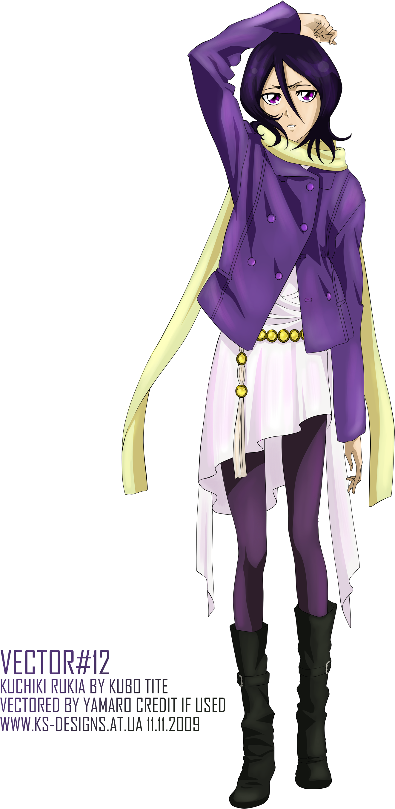 Kuchiki Rukia / Series - Rukia Clothes (1800x2800), Png Download