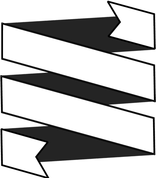 Coiled Ribbon With Shadow Outline Rubber Stamp - Jpeg (600x600), Png Download