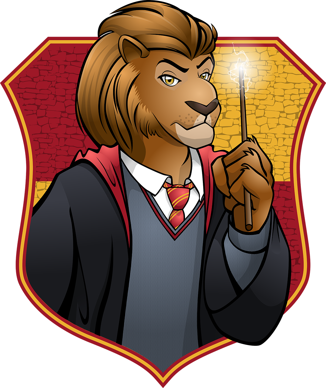 Hogwarts Housefurs - Gryffindor - Gryffindor (1075x1280), Png Download