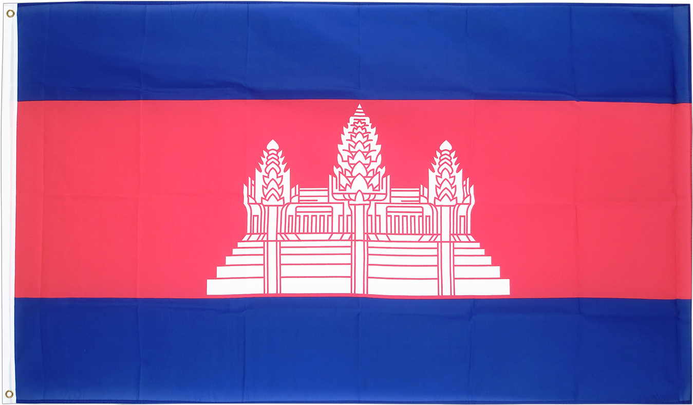 Ft Flag - Small Cambodia Flag - 12x18" (1500x1000), Png Download