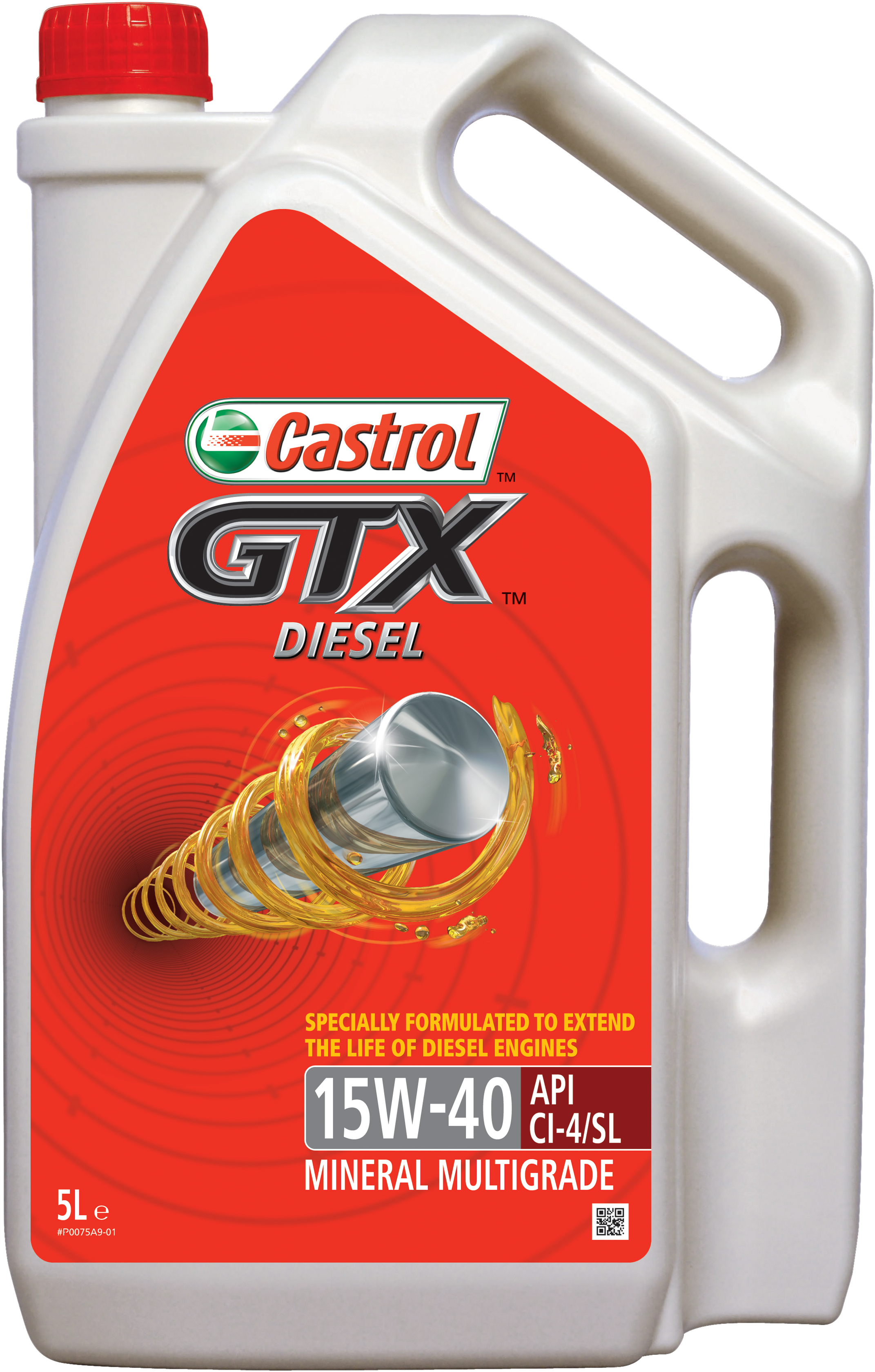 Castrol Gtx Diesel - Castrol Gtx Essential 20w50 (2478x4961), Png Download