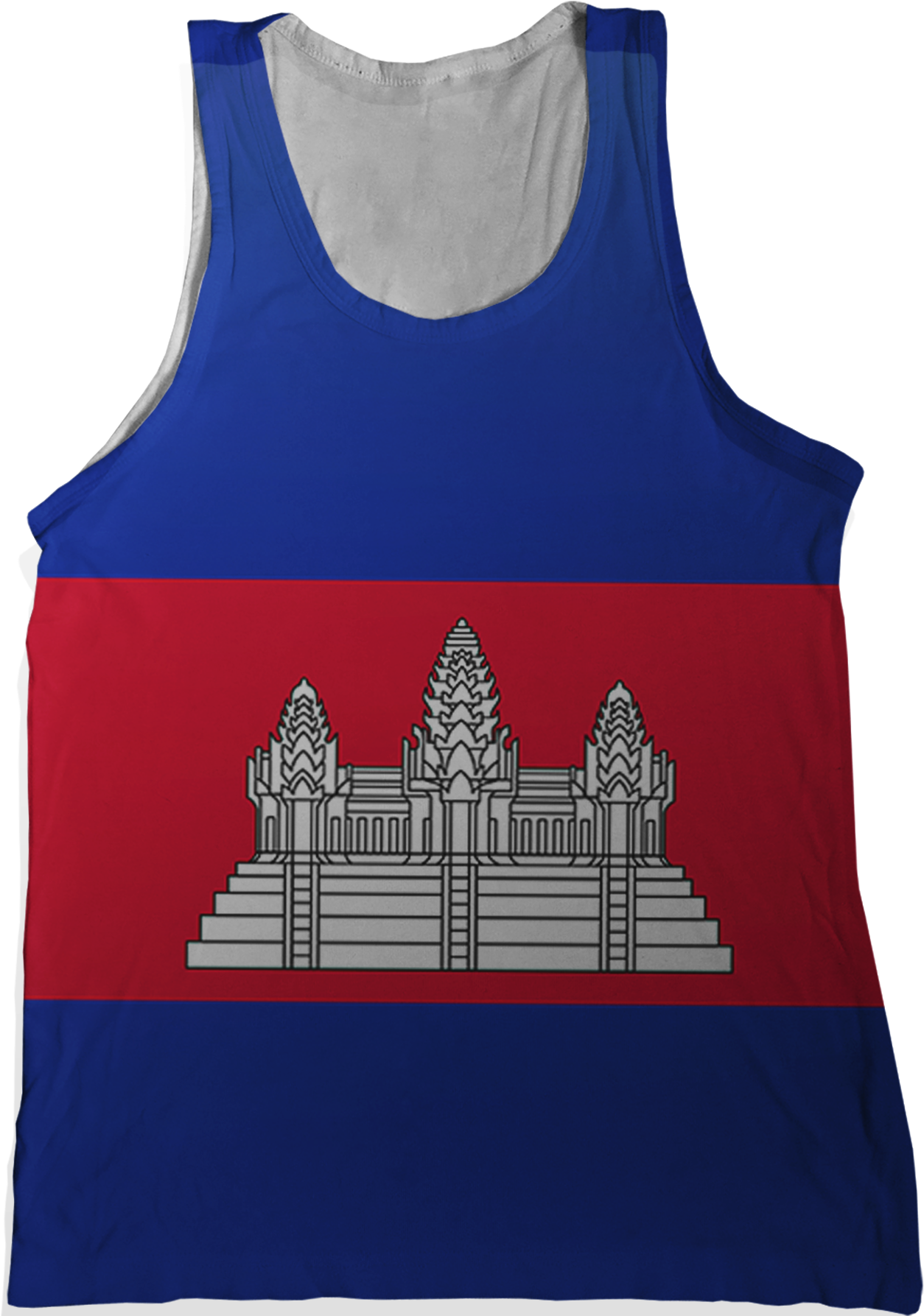 Cambodia Flag Tank Top - Cambodia (1296x1786), Png Download