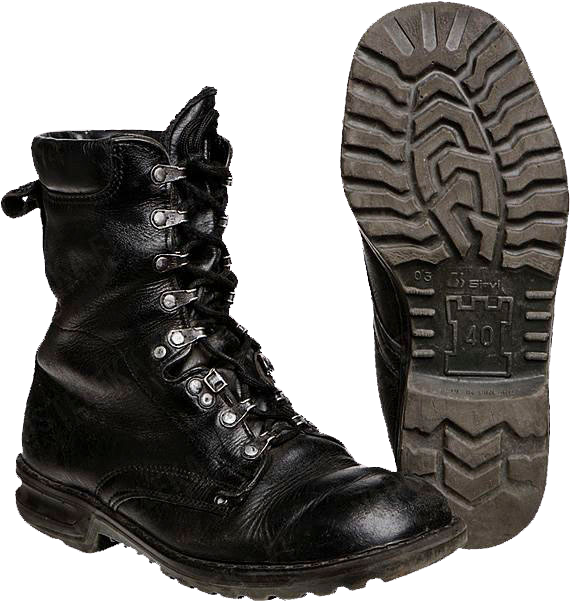 Finnish M91 Military Boots By "jalas" And "sievi\ - Finnish Military Boots M91 (570x602), Png Download