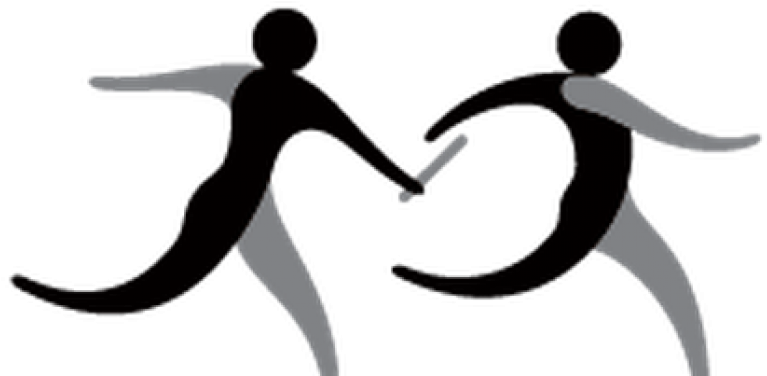 Relay - Clip Art Relay Race (850x500), Png Download