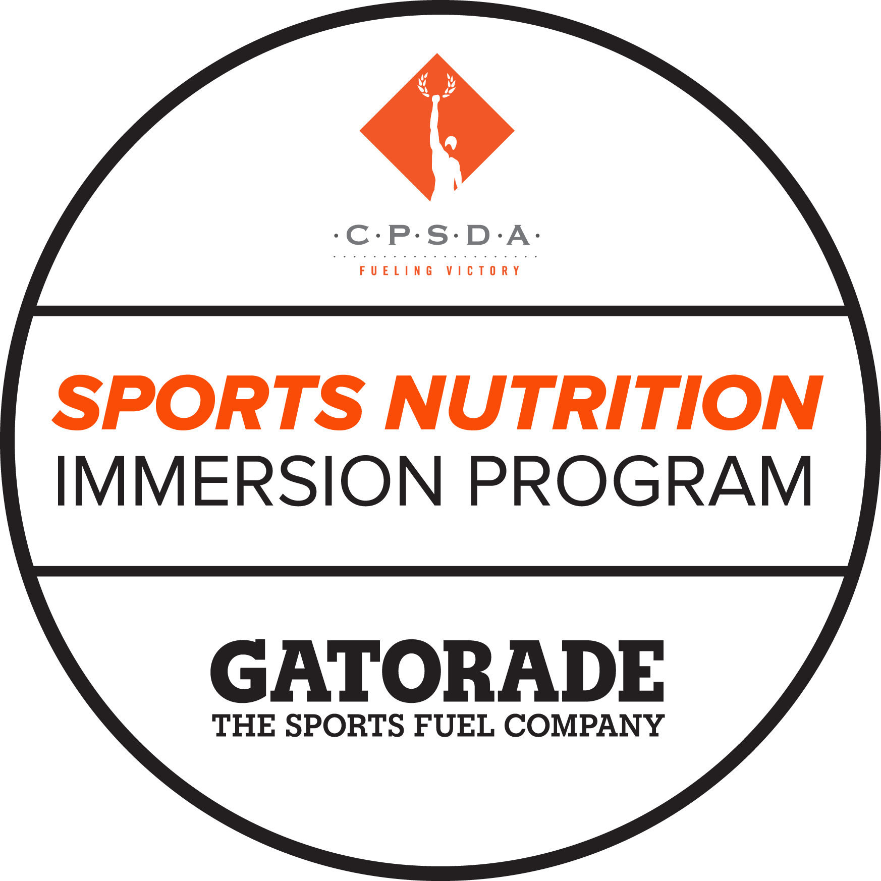 The Gatorade Sports Nutrition Immersion Program Matches - Cpsda (1746x1746), Png Download