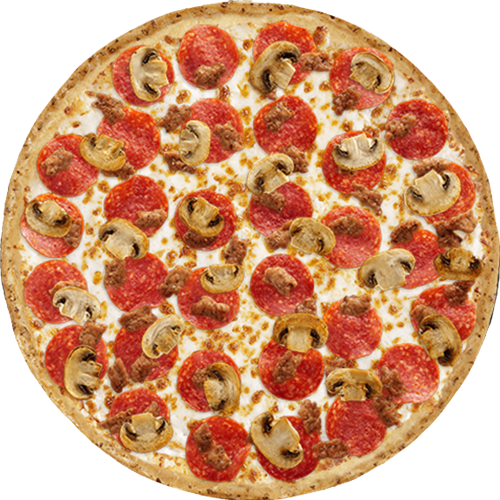 Mushroom Pizza Png Images Download - Half Half Pizza (500x500), Png Download