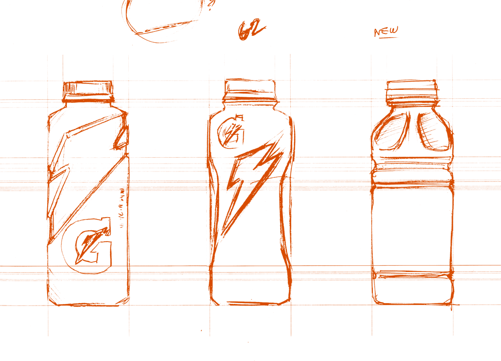 Gatorade Thumbnails - Gatorade Bottle Drawing Easy (1020x735), Png Download