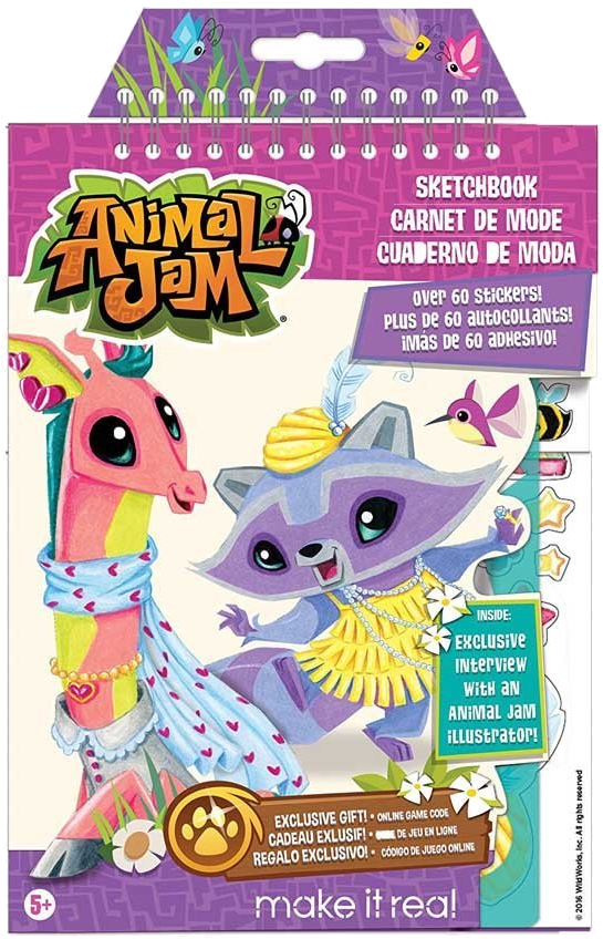 Sketchbook - Make It Real Animal Jam Sketchbook (1000x1000), Png Download