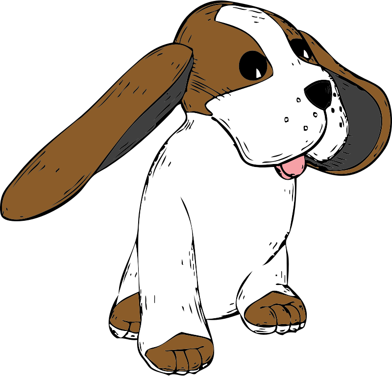 Hound Clipart Vector - Floppy Ears Clipart (600x575), Png Download