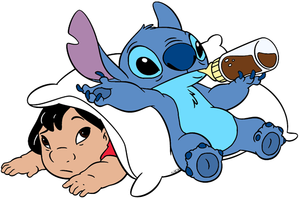 Hamac Lilo, - Lilo And Stitch Png (582x387), Png Download