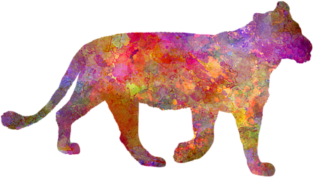 Click And Drag To Re-position The Image, If Desired - Zazzle Female Lion Im Watercolor T-shirt (600x480), Png Download