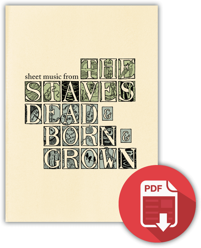 Sheet Music Download - Staves Dead And Born And Grown Album (1010x1010), Png Download