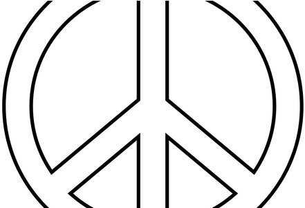 Banner Library Stock Pictures Of Sign Path Decorations - Draw A Peace Symbol (450x300), Png Download