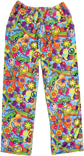 Hippie Love Plush Pants - Trousers (550x550), Png Download