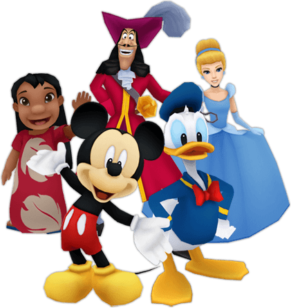 Disney Magical World Wallpaper Called Donald, Mickey, - Disney Magical World Characters (421x446), Png Download