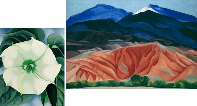 London Art Exhibitions - Georgia O Keeffe Paintings Landscapes (675x364), Png Download