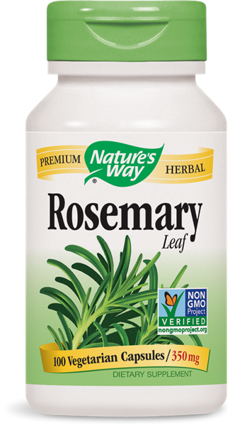 14162 - Rosemary Leaf - Nature's Way - Rosemary Leaves 350 Mg - 100 Capsules (325x600), Png Download