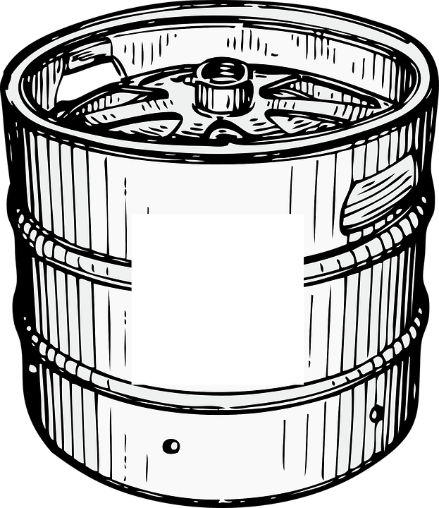 Beer Keg Clipart - Keg Clip Art (623x720), Png Download