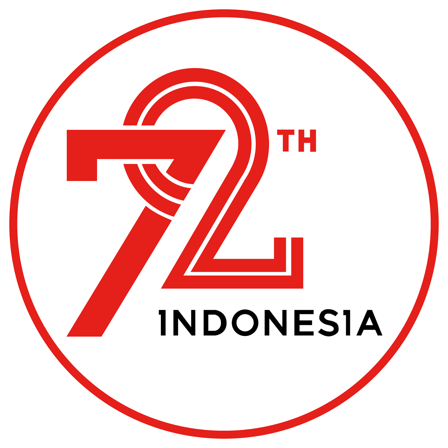 Logo Hut Ri Ke 72 Bulat Png - Gambar 17 Agustus 2017 (1600x1600), Png Download