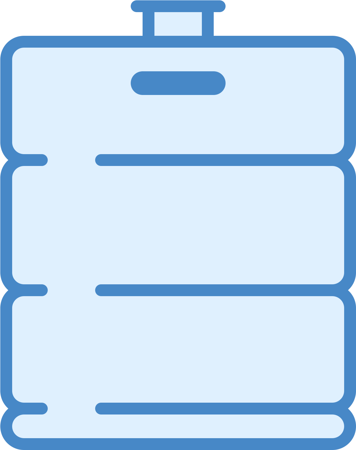 This Keg Is A Large Metal Cylinder That Has A Tap That - Electric Blue (1600x1600), Png Download