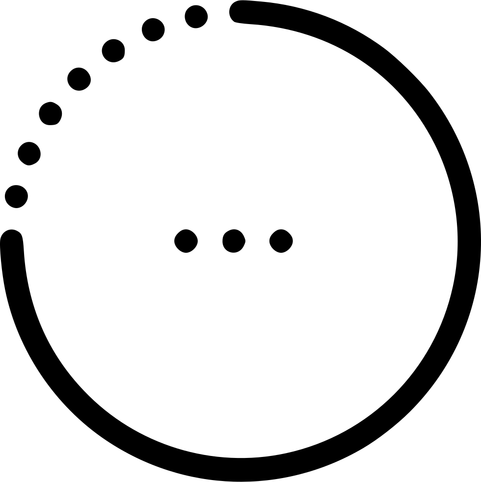 Loading Wait Load Comments - Circle Dots Icon Png (980x982), Png Download