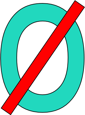 My New Obama Logo - Zero With Slash (500x500), Png Download