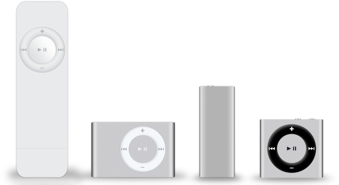 All Ipod Shuffles (1200x663), Png Download