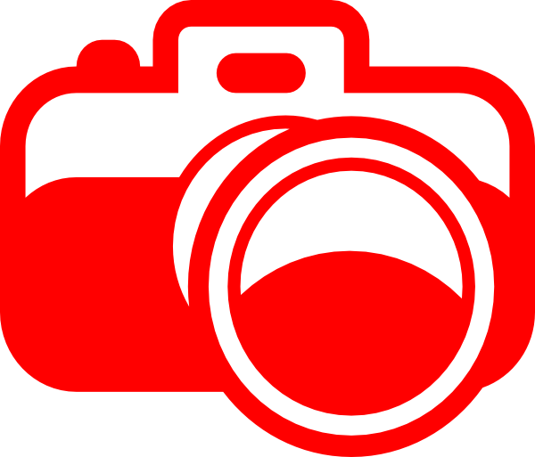 Camera - Clipart - Png - Camera Icon Png Red (600x513), Png Download