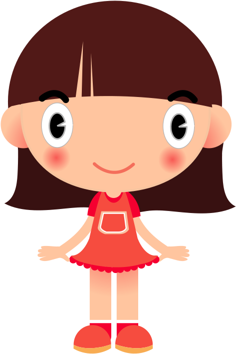 Cartoon Child Woman Drawing - Girl Clipart Png (530x750), Png Download