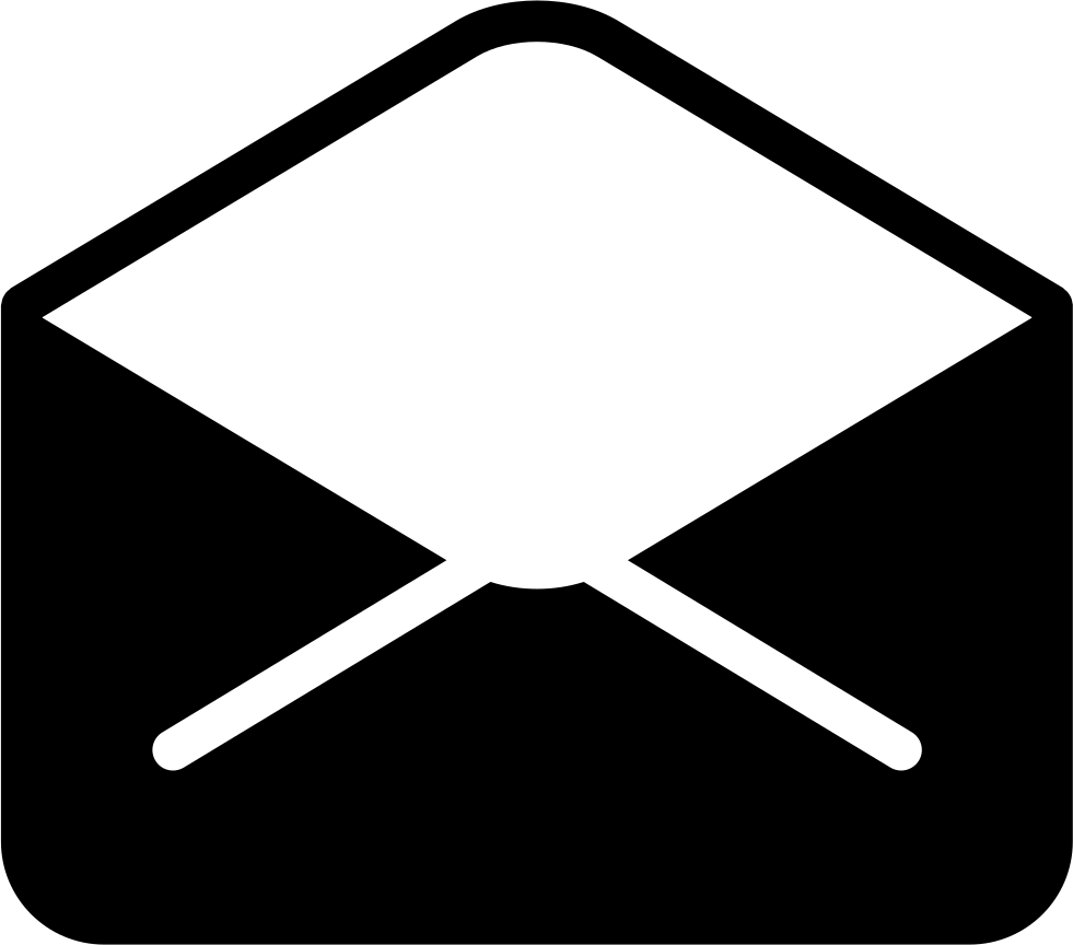 Open Envelope Back Interface Symbol Of Email Comments - Email (981x864), Png Download