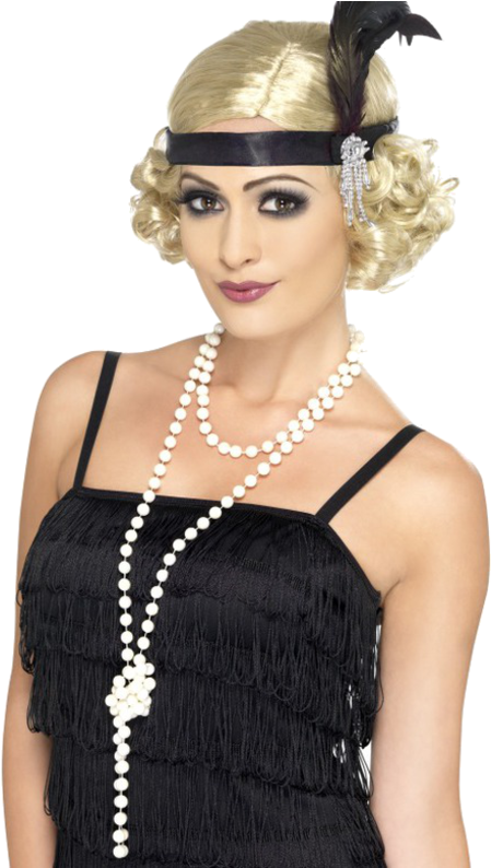 Flapper Girl - 20s Accessories (500x793), Png Download