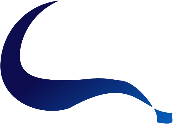 Curve Clipart Curve Shape - Blue Curve Line Png (600x417), Png Download