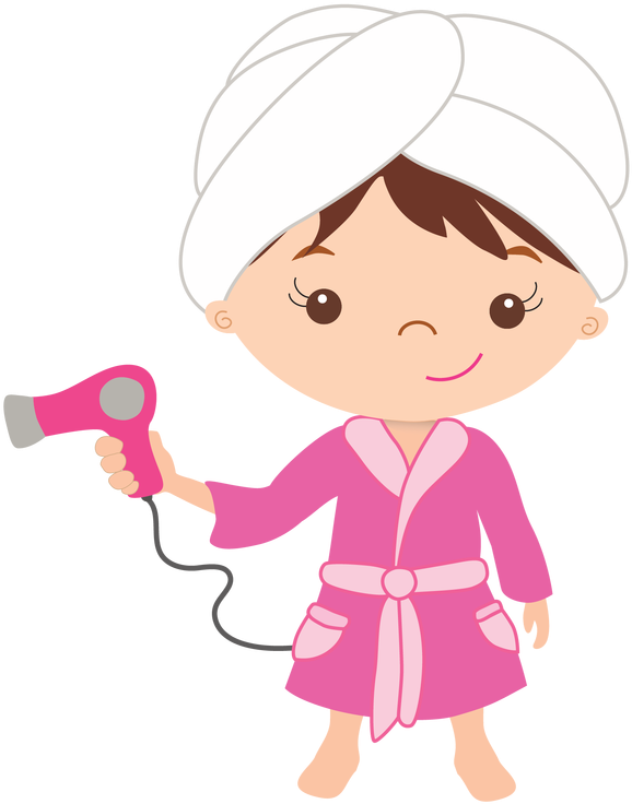 Girls Pamper Parties And Girls Spa Parties - Clipart Spa Party Png (610x800), Png Download