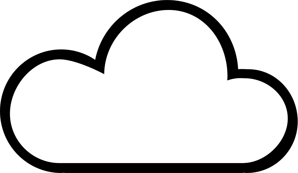Cloud Outline Internet Symbol Comments - Telephone (981x572), Png Download