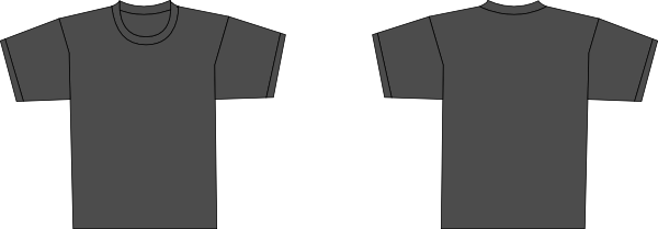 Grey Shirt Clip Art At Clker - Clip Art (600x209), Png Download