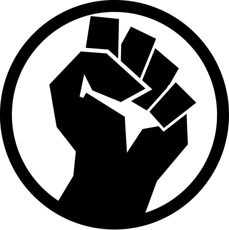 Fist Game Icon By Inkedicon On Deviantart Banner Black - Resistance Symbol Png (893x895), Png Download