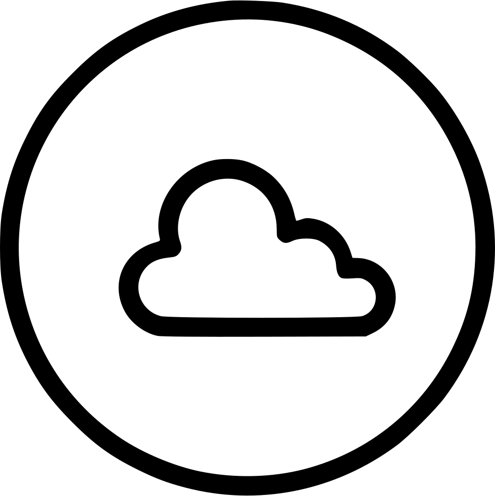 Cloud Online Storage Outline Stroke Ui Comments - Icon (980x982), Png Download