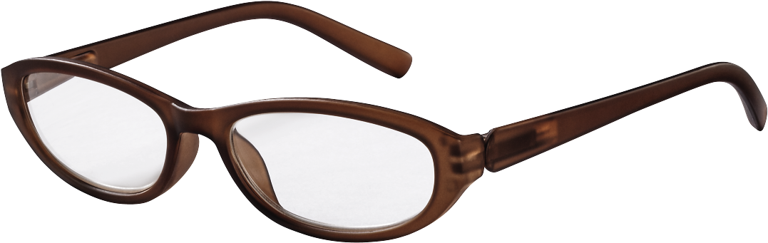 Reading Glasses, Plastic, Brown Matt, - Glasses (1100x1100), Png Download