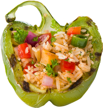 Stuffed Green Peppers Png (520x400), Png Download