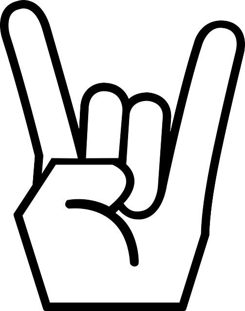 Rock N Roll Sign Hand - Clip Art Rock N Roll (400x400), Png Download